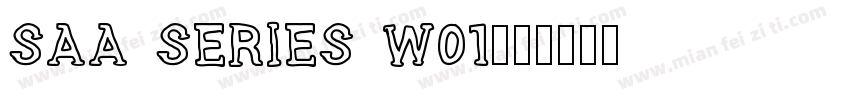 SAA Series W01字体转换